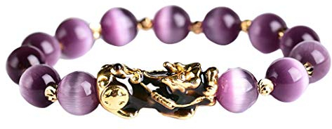 Harilla Feng Shui Obsidian Perlen Armbänder Reichtum Armband, Goldene