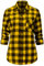 Dioufond Chemise Bucheron Femme Chemisier a Carreaux Flanelle Chemise Carreaux Jaune Femme 2XL