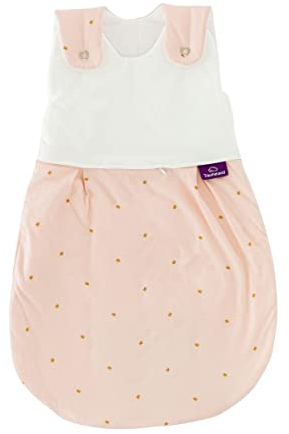 Träumeland Schlafsack LIEBMICH I Ganzjahres-Schlafsack I Außensack ohne Ärmel I Babyschlafsack mitwachsend I Kinderschlafsack waschbar I Leichter Baumwollschlafsack atmungsaktiv ab 0 Monate