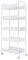 VR7 5 Tier Rolling Utility Storage Trolley Cart on Wheels Craft Toy Bedroom Kitchen Storage & Organisation Hostess Nappy Metal Trolley Laundry Bathroom Storage Unit Rack Organizer Shelve Easy Assemble