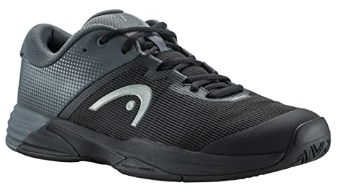 HEAD Men's Revolt Evo 2.0 Men Tennisschuh, schwarz/grau, 44.5