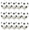 15 pcs Football Balloons,12 inch Black White Birthday Balloons for Sport Theme Party, World Cup Football Party Decorations