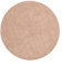 RUG PRINCE Wollteppich Gabbeh Uni 120x120 Handgewebt Rund Beige Einfarbig Handarbeit