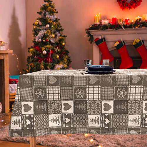 Tischdecke aus Baumwolle Harz Tiroler Muster - Alphubel