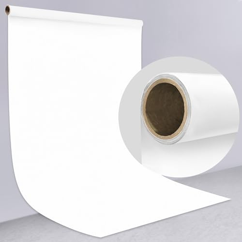 EMART Rouleau de Blanc Papier Fond Photo Studio | 1,3 x 4,9 m | pour Shooting, Photographie de Produits, Portrait
