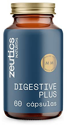 Digestive Plus 60 Cápsulas de Zeutics by Naturitas | Enzimas digestivas | Vegano | Refuerza la digestión | Suplemento digestión
