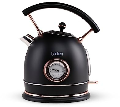 Lauben Electric Kettle 17BC Wasserkocher mit Inhalt 1,8 l, Leistung 2200 W, Wassertemperaturanzeige, Material Edelstahl, Trockengehschutz, Überhitzungsschutz, beleuchteter Schalter, Kabelstaufach
