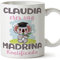 MUGFFINS Tazas Personalizadas para MADRINA - En Español - Koalificados Personalizados - 11 oz / 330 ml - Regalo personalizable original y divertido
