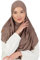 Prien Kopftuch für Damen, Lang Muslim Hijab Frauen, Türkisch Khimar Schal Islamische Kleidung, Konfektionshijab Kopftücher Kleider, Muslimische Sport Head Scarf Set (Tiefer Nerz)