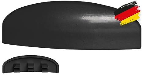 BAUHELD® Fenster Wasserschlitzkappen 30-35 mm [30 Stück] - Abdeckung aus beständigem ASA Kunststoff [Made in Germany] - Zum Auffangen von Kondenswasser am Fensterrahmen Lüftungsschlitz - RAL 9005