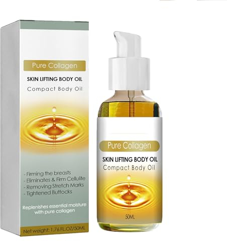 Huile Corporelle Liftante au Collagène,Huile Pour Le Corps Lifting Au CollagèNe,Huile Corporelle de Levage de Collagène,Huile Corporelle Avancée pour Raffermir la Peau,Beauty Lady Collagen Body Oil