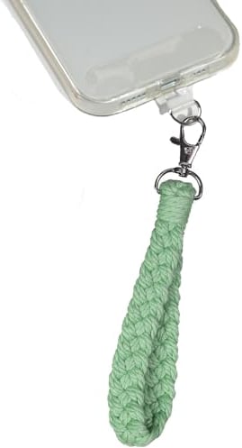 AMAYO - Chaîne de téléphone portable universelle style bohème, pendentif pour téléphone portable, lanière, lanière, en coton, compatible avec n'importe quel téléphone portable, smartphone et étui de