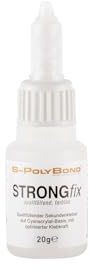 S-Polybond® Colle instantanée extra forte 20 g, comble les fentes, résistante à la chaleur et imperméable, qualité industrielle, pour la technique dentaire, la dentisterie, les laboratoires dentaires