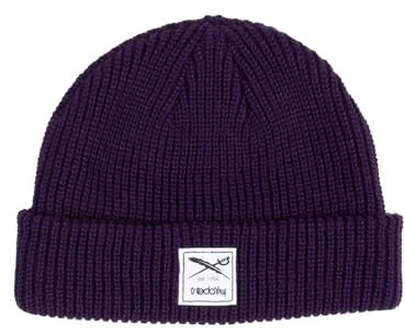 IRIEDAILY Kreuzkoelln Beanie, Deep Purple, One Size