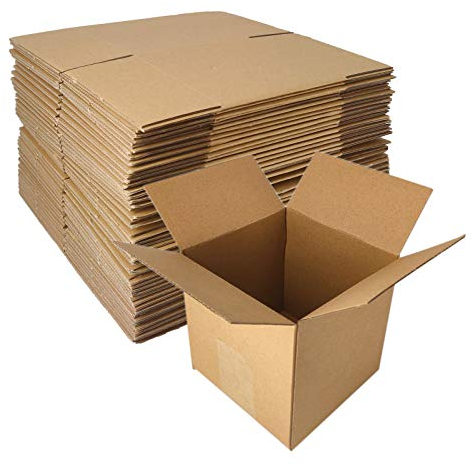 ZMCYN 40 Pack 5x5x5 Inches Shipping Boxes, Small Cardboard Box Single Wall Corrugated Postal Shipping Boxes, Small Packing and Mailing Boxes for Small Business, Gift Packaging & Mailer Boxes