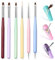 SHUBEIEUMI 6 Pcs Nail Art Brushes, Gel Brush for Nails, Professional Nail Art Liner Brushes, Gel Nail Polish Nail Art Design Painting Tools
