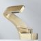 XJTNLB Bathroom Tap Waterfall Basin Taps Mixers Bathroom Sink Brass, Single Lever Bathroom Sink Taps Mixers Brushed Gold