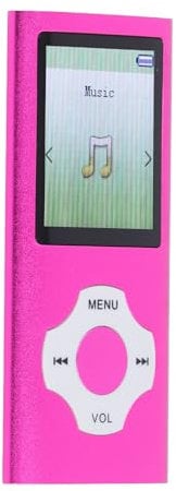 MP3 MP4 Player 1.8in Color Screen Mini Music Player Portable Video Music Player with Electronic Book Voice Record (Purple)