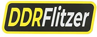Aufkleber - DDRFlitzer Schwarz/Gelb/Weiß