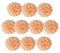 Seidenpapier-Pompons, Seidenpapier-Blumenbälle für Hochzeitsdekoration, Partyzubehör, Bastelpapier, Blumen-Pompons (Pfirsich, 10 Stück - 20 cm)