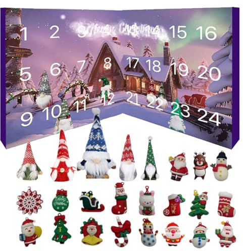 Adventskalender 2024, Countdown Kalender Für Weihnachts Cartoon Figuren, Weihnachts Adventskalender, 2024 Anime Charakter Adventskalender, Tragbarer Adventskalender 2024 Für Erwachsene