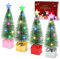 4 Stück LED Mini Weihnachtsbaum,Tannenbaum Künstlich Klein,Bunte Lichter Weihnachtsbaum,Mini Weihnachtsbaum mit Led,Mini Weihnachtsbaum mit Beleuchtung,Weihnachten Deko