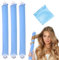3 Stück Hitzefreie Lockenwickler, Haar Locken über Nacht, Lockenwickler Über Nacht mit Haken, Heatless Curls Große Locken, für Verschieden Haartypen, Langes und Kurzes Haar Verwendet Werden(Blau)