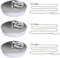 ZOCONE 3 Pack Badewannenstöpsel mit Kette 42-46mm Gummi Abflussstopfen Waschbecken Spülbecken Stöpsel Waschbecken Bad Waschbeckenstöpsel für Badewanne Küchenspüle