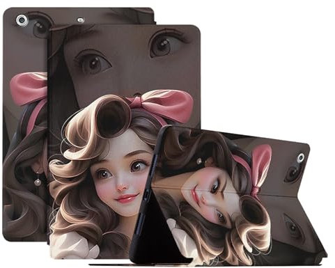 DayQiQiPu Caso per Apple iPad Mini 1/ 2/ 3 (7,9 Pollici, 2014/2013/2012 Modello) Cover Flip Ultra-Sottile in PU Pelle con Supporto, Serie di Motivo Princess Custodia di Protezione per Tablet,04