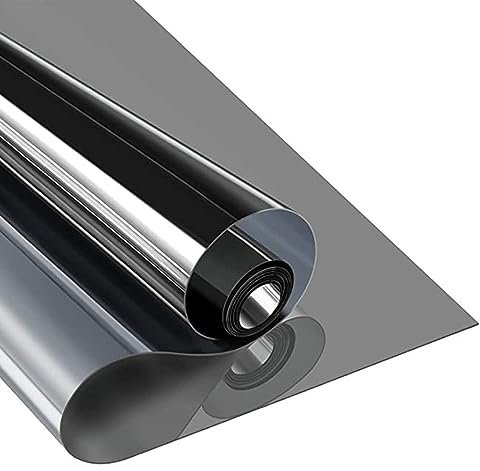 Sichtschutzfolie Fenster Sonnenschutz UV Blockierung Statisch Glas Aufkleber für Home Office Badezimmer Blickdicht Tag und Nacht Privatsphäre von Außen 30x100cm