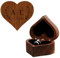 Caja de anillos de madera personalizada, Caja de Regalo de Joyería, Cajas de Anillo de Terciopelo,puede poner 2 anillos,Cajas Anillo de Corazón para Propuesta Compromiso Boda Festival (Corazón)