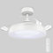 Ateroll Ventilatore da soffitto con luce - Lampadario con ventilatore da soffitto, pale invisibili Ø91cm - 3CCT LED dimmerabile, modalità vento naturale, 45dB silenzioso (bianco)