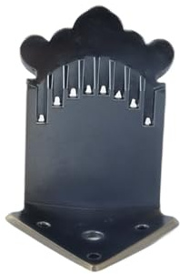 Ausi Cordiera per mandolino a 8 corde, parte di ricambio in metallo color bronzo con motivo a piuma