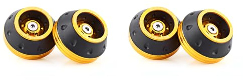 AKLOSIPY 2 Stück CNC-Aluminium-Vordergabel-Rahmenschieber für Motorrad-Roller, Absturzsicherung, Langlebiges Gold-Set