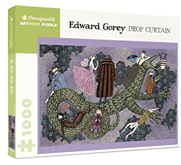 Pomegranate 1000 Piece Jigsaw Puzzle for Adults, Edward Gorey's Drop Curtain, Matte Finish, Snug Fit
