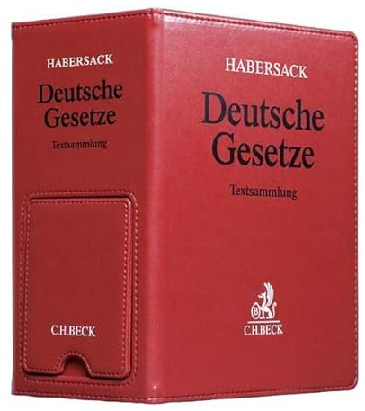 Deutsche Gesetze Premium-Ordner 100 mm in Lederoptik mit integrierter Buchstütze