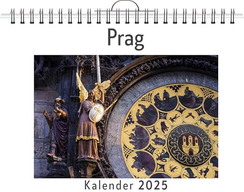 Prag - (Wandkalender 2025, Kalender DIN A4 quer, Monatskalender im Querformat mit Kalendarium, das perfekte Geschenk)