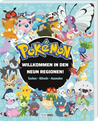 Pokémon: Willkommen in den neun Regionen! - Suchen - Rätseln - Ausmalen