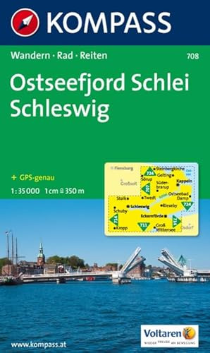 Ostseefjord Schlei - Schleswig 1 : 35 000: Wanderkarte mit Radrouten und Reitwegen. GPS-genau