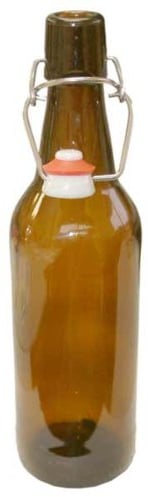 Brown swing top bottles - 500ml - case of 12