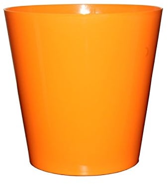 Home Garden Ornaments Plant Pots Indoor Durable Indoor Plant Pot - Aga Plastic Cache Pot Vibrant Colours Flower Pots (Diameter: 15cm, Colour: Orange)