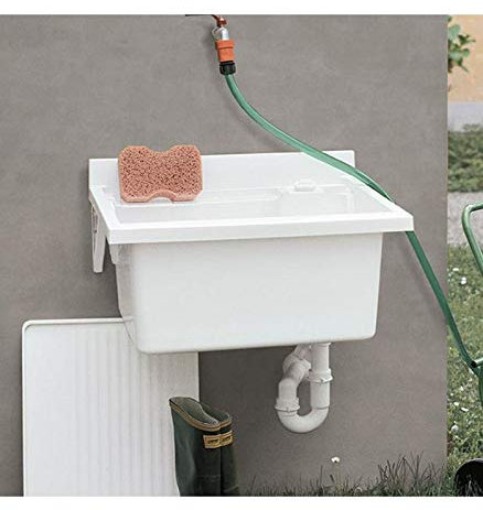 Geromin Arredamenti V45MB Bañera para Lavabo de Pared, Color Blanco, 45 cm