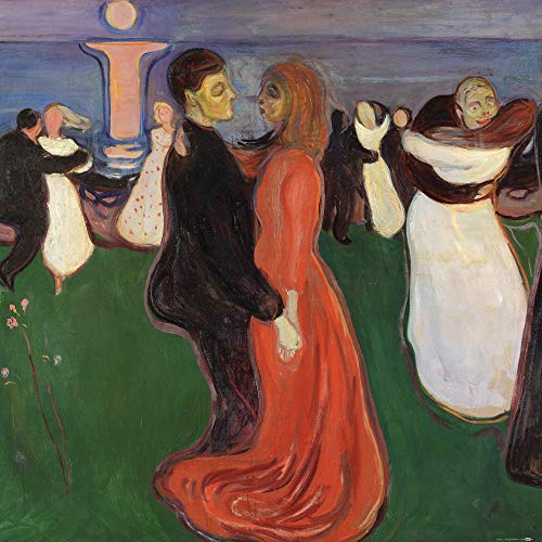 1art1 Edvard Munch Poster Der Tanz des Lebens, 1899 Kunstdruck Bild 70x70 cm