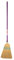 Faulks Large Coloured Handle Corn Broom: Purple
