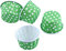 100 Tazas Para Hornear, Mini Cajas de Papel Para Tartas, Envoltorios y Soportes Para Magdalenas, Moldes de Papel Para Magdalenas, Color Verde