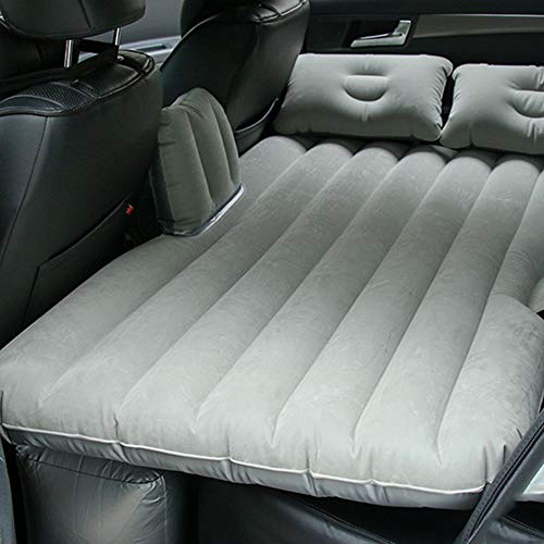 Sinbide Luftmatratze, Auto, faltbar, multifunktional, 3 Farben + 2 Kissen + Pumpe (Grau)