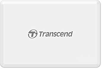 Transcend Multifunctional Card Reader in White (with a SD, microSD and CompactFlash card slot) USB 3.1 Gen 1 TS-RDF8W2
