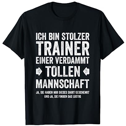 Lustiges Volleyball Coach Fußball Bester Trainer Geschenk T-Shirt