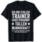 Lustiges Volleyball Coach Fußball Bester Trainer Geschenk T-Shirt
