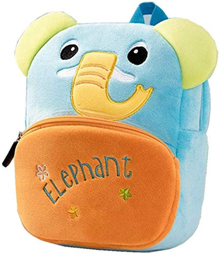 JameStyle26 Einhorn Unicorn Plüsch Tier Zebra Elefant Giraffe AFFE Kinderrucksack Kindergarten Rucksack Schultasche Backpack Junge & Mädchen (Elefant)